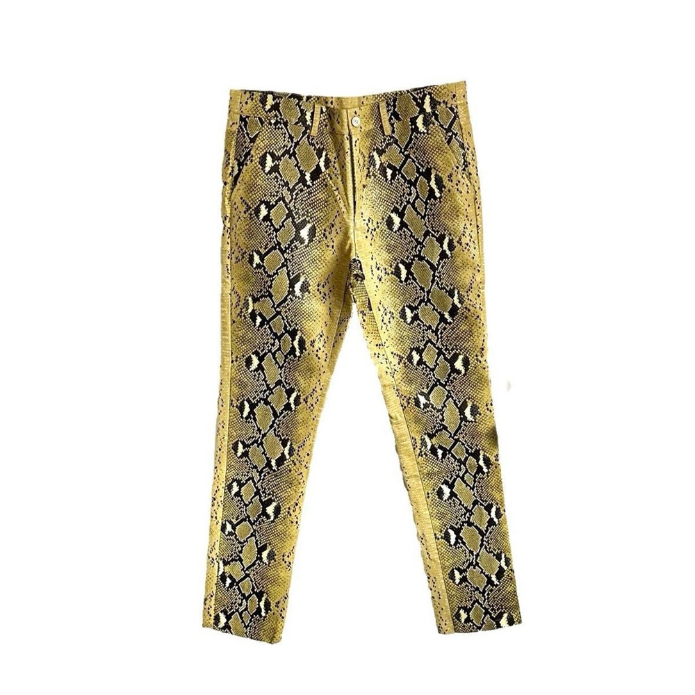 DMCkal Yellow Snake Pants